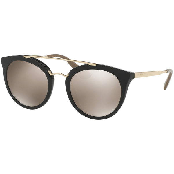 Prada Round Women's Sunglasses Gold Mirrored Lens PR23SS 1AB1C0