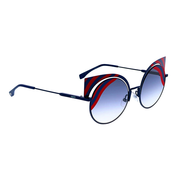 Fendi FF0215/S OM1 MTDK BLUE Cat-Eye Sunglasses