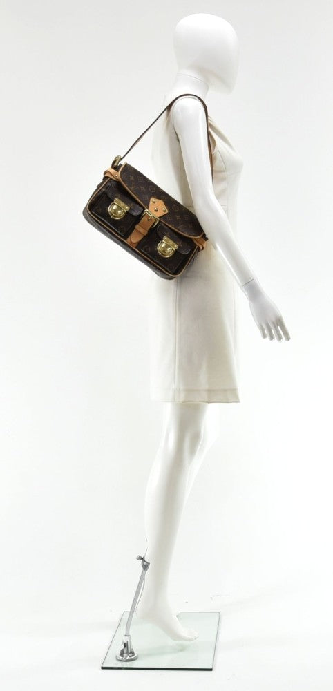 Louis Vuitton Hudson Monogram Canvas Shoulder Bag LV Purse