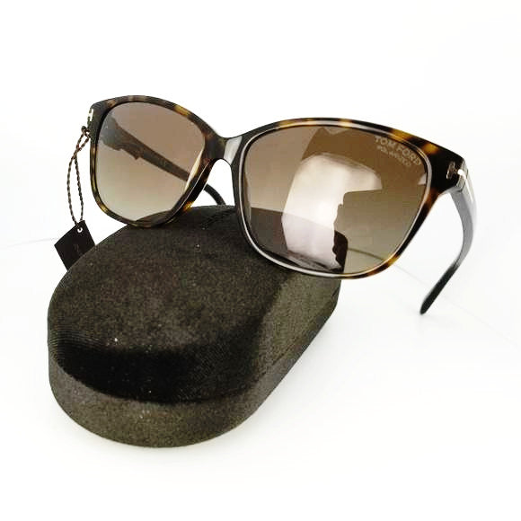 Tom Ford Unisex Rectangle Sunglasses Polarized Lenses TF0432 52H