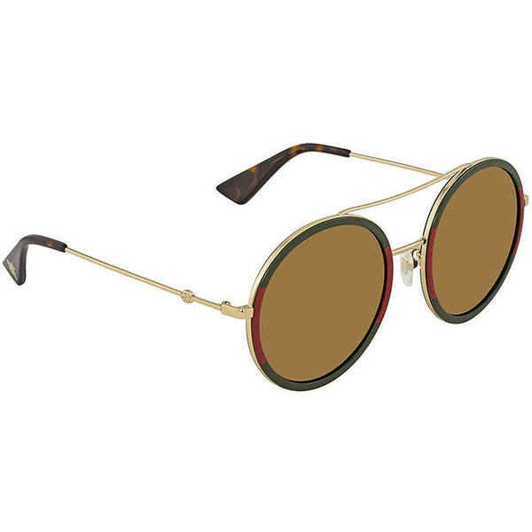 Gucci Women's Sunglasses Gold Lens GG0061S-012 - Side View