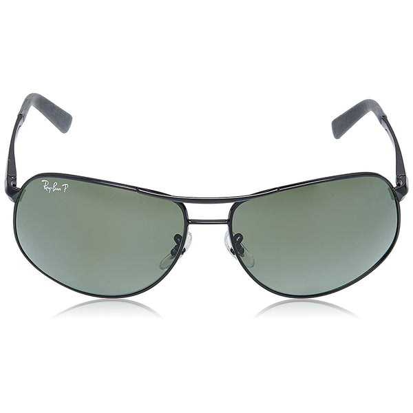 RayBan Aviator Sunglasses w/Green Polarized Lens RB3387 002/9A