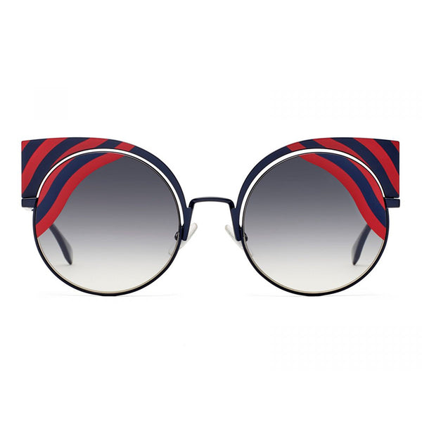 Fendi FF0215/S OM1 MTDK BLUE Cat-Eye Sunglasses