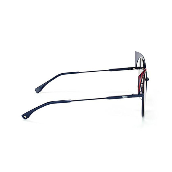 Fendi FF0215/S OM1 MTDK BLUE Cat-Eye Sunglasses
