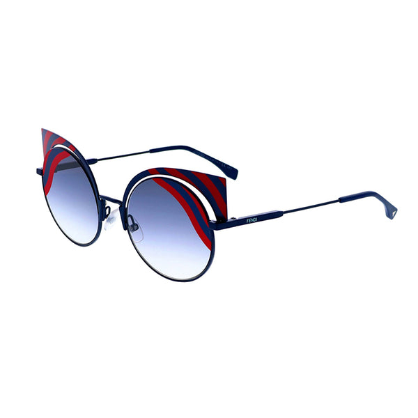 Fendi FF0215/S OM1 MTDK BLUE Cat-Eye Sunglasses
