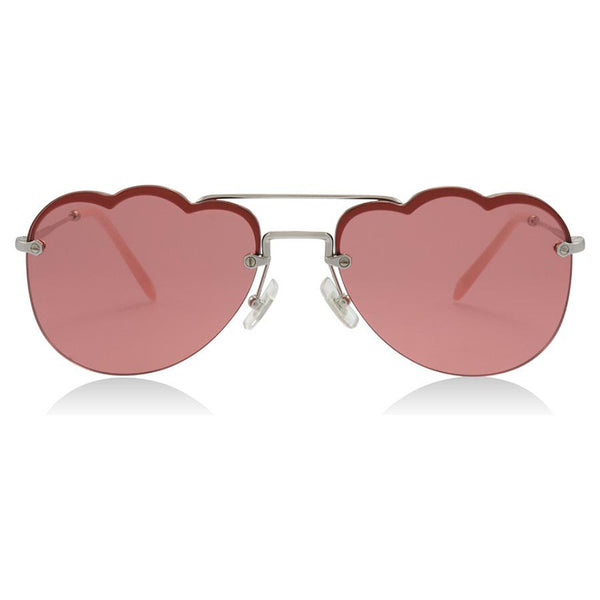 MIU MIU Sunglasses  Frame Pink Mirrored MU56US 1BC177 CLOUD