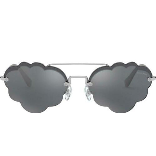 MIU MIU Sunglasses Cloud Grey Mirrored MU57US 1BC175