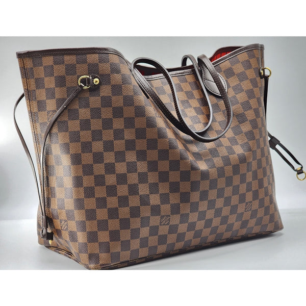 Louis Vuitton Neverfull GM Tote (with Pochette) in Damier Ebene | Like New