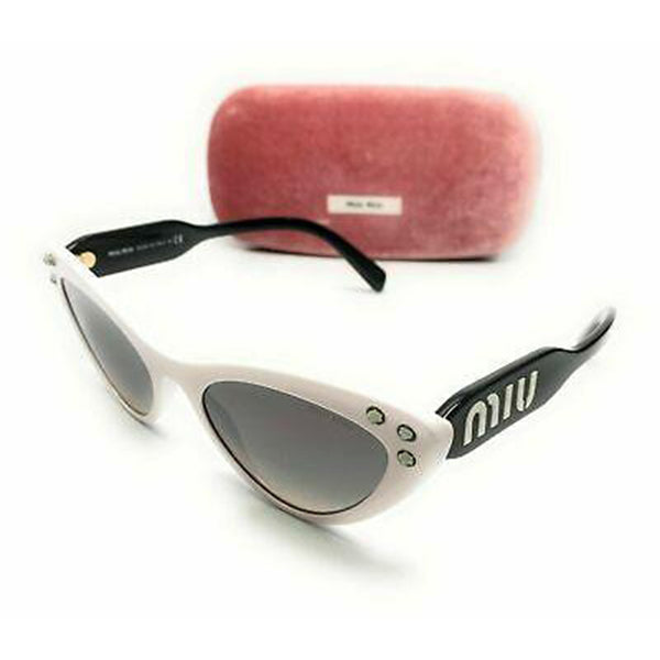 MIU MIU Sunglasses MU05TS 4AO5O0  Core Collection White Mirrored
