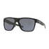 Oakley Crossrange XL Polished Black Gray Polarized RX Sunglasses OO9360 01
