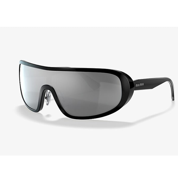 Miu Miu Sunglasses MU06VS 1AB1B0 Black/Silver Mirror