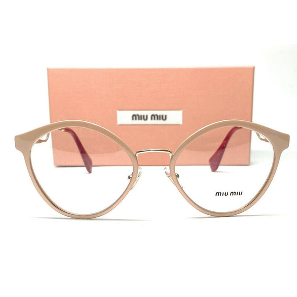 MIU MIU MU52QV 4UD1O1 Pink Glitter Demo Lens Women's Eyeglasses
