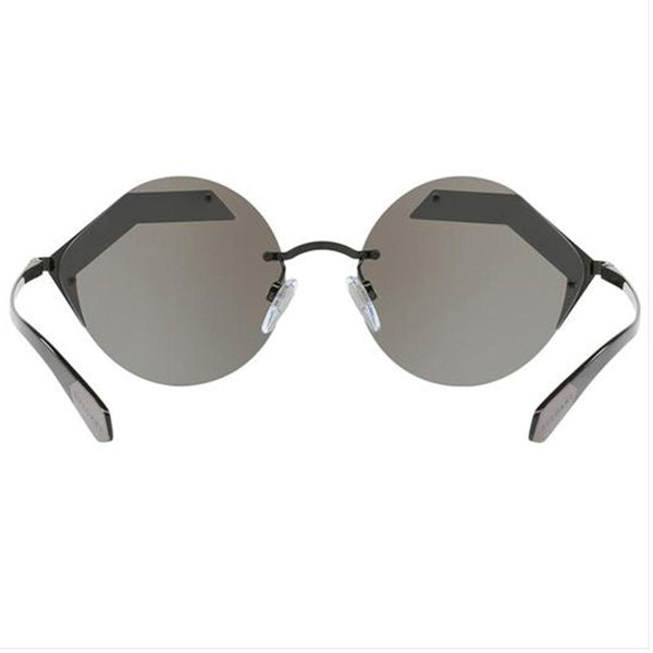 Bvlgari Round Women's Sunglasses W/Grey Silver Lens BV6089-1286G-55