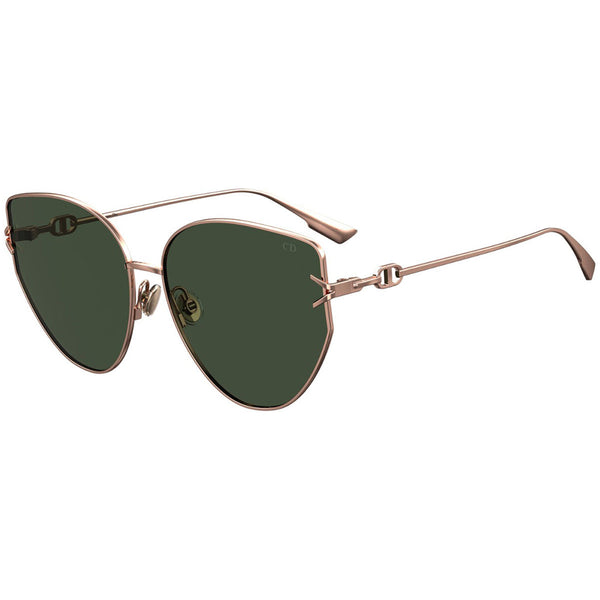 Dior Cat Eye Women's Sunglasses Copper w/Green Lens DIORGIPSY1