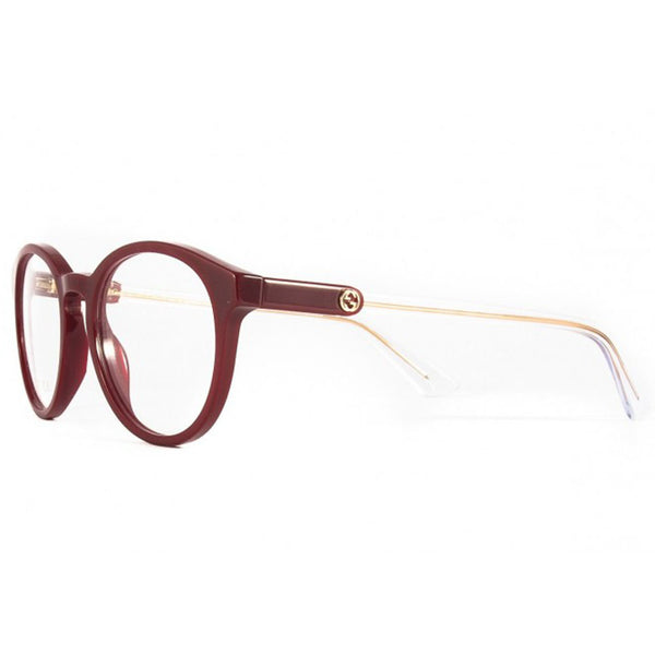 Gucci Round Women's Eyeglasses Burgundy W/Demo Lens GG0485O 004