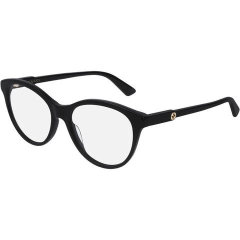 Gucci Cat Eye Women's Eyeglasses Black W/Demo Lens GG0486O 001