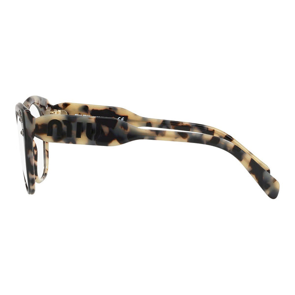 MiuMiu Women's Cat Eye Eyeglasses Black Sand Havana MU02RV ROK1O1