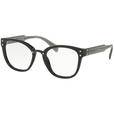 Miu Miu Women's Square Eyeglasses Black w/Demo Lens MU04QV 1AB1O1