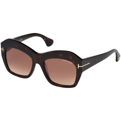 Tom Ford Emmanuelle Women's Sunglasses With Brown Gradient Lens TF0534/S 52F
