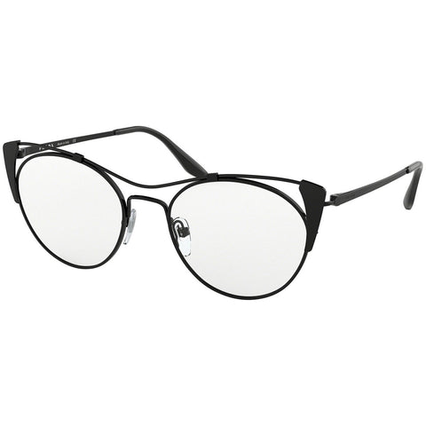 Prada Cat Eye Women's Eyeglasses Matte Black Frame w/Demo Lens PR58VV 2641O1