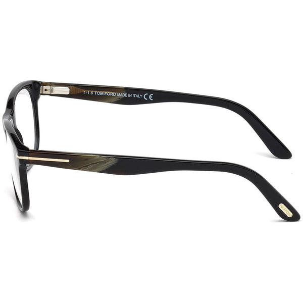 Tom Ford Sqaure Mens Eyeglasses Shiny Black Frame Demo Lens FT5431-001