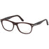 Tom Ford Square Unisex Eyeglasses Shiny Dark Brown Demo Lens