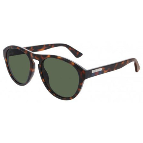 Gucci Aviator Men's Sunglasses Havana w/Green Lens GG0747S-003