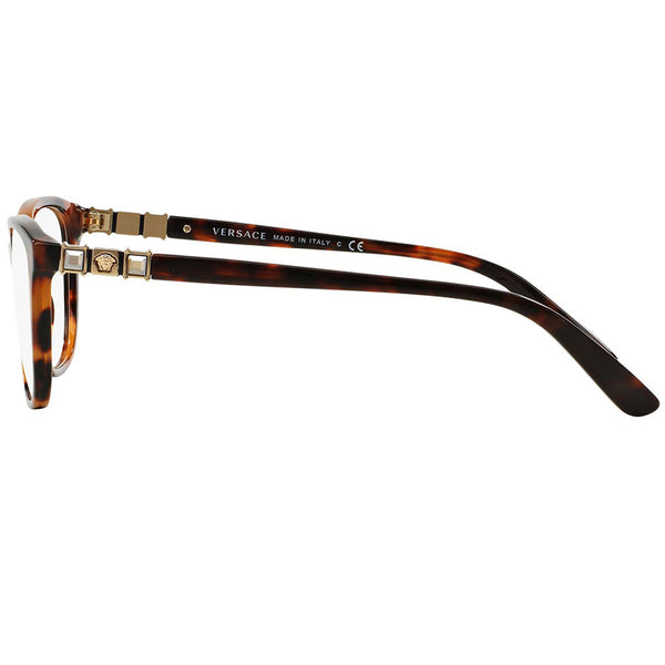 Versace Womens Square Eyeglasses Demo Lens - Side View