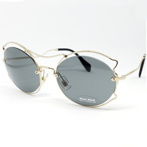 Miu Miu Women's Butterfly Sunglasses Gray Gradient Lenses MU50SS ZVN9K1
