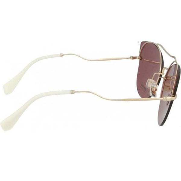 Miu Miu Sunglasses Gold White w/Pink Lens Women MU52SS ZVN 0A0