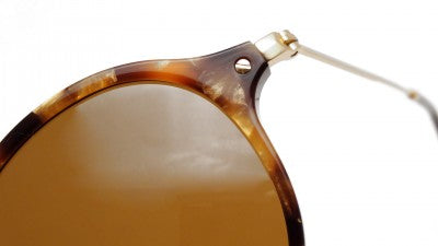 Ray-Ban Round Fleck Tortoise Sunglasses