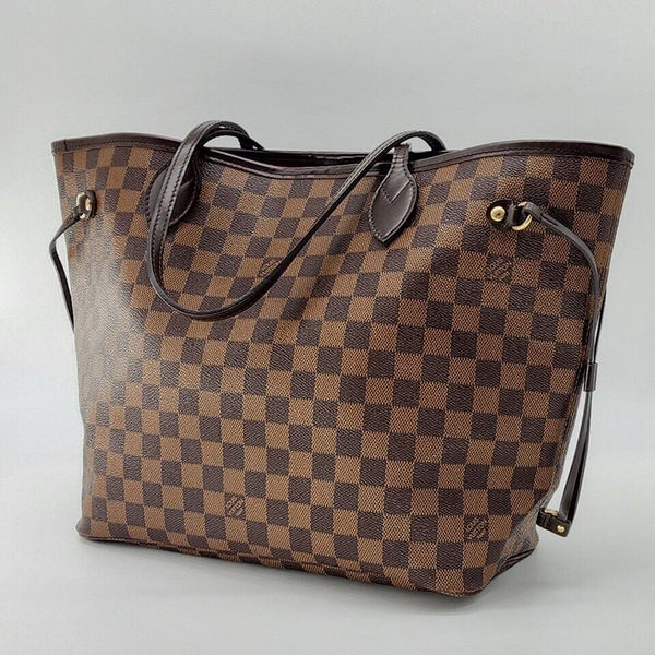 Louis Vuitton Neverfull MM Tote (with Pochette) in Damier Ebene Mint Condition