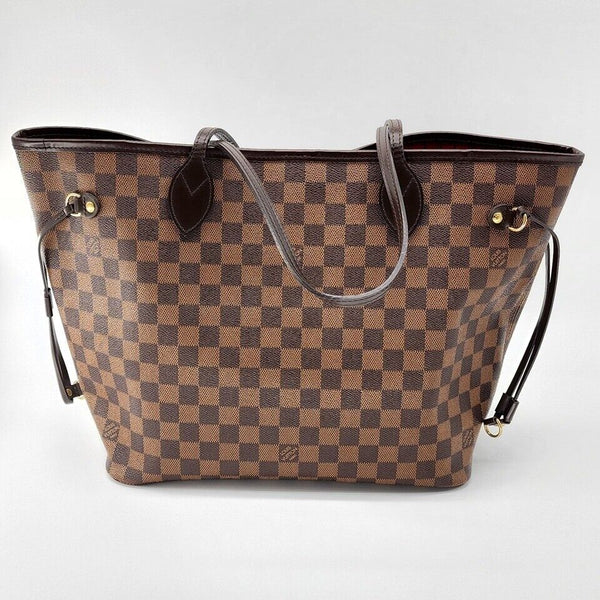 Louis Vuitton Neverfull MM Tote (with Pochette) in Damier Ebene Mint Condition