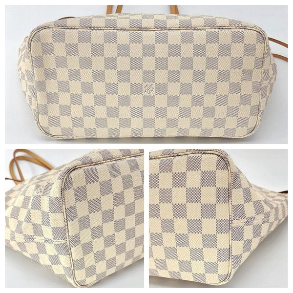 Louis Vuitton Neverfull MM Tote in Damier Azur | Mint Condition