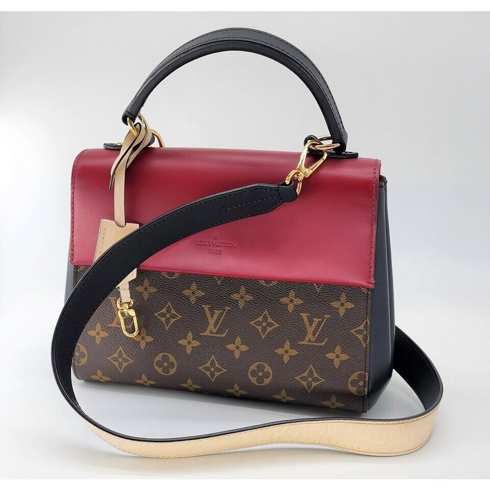 Louis Vuitton Cluny Top Handle Bag Monogram Canvas BB Brown