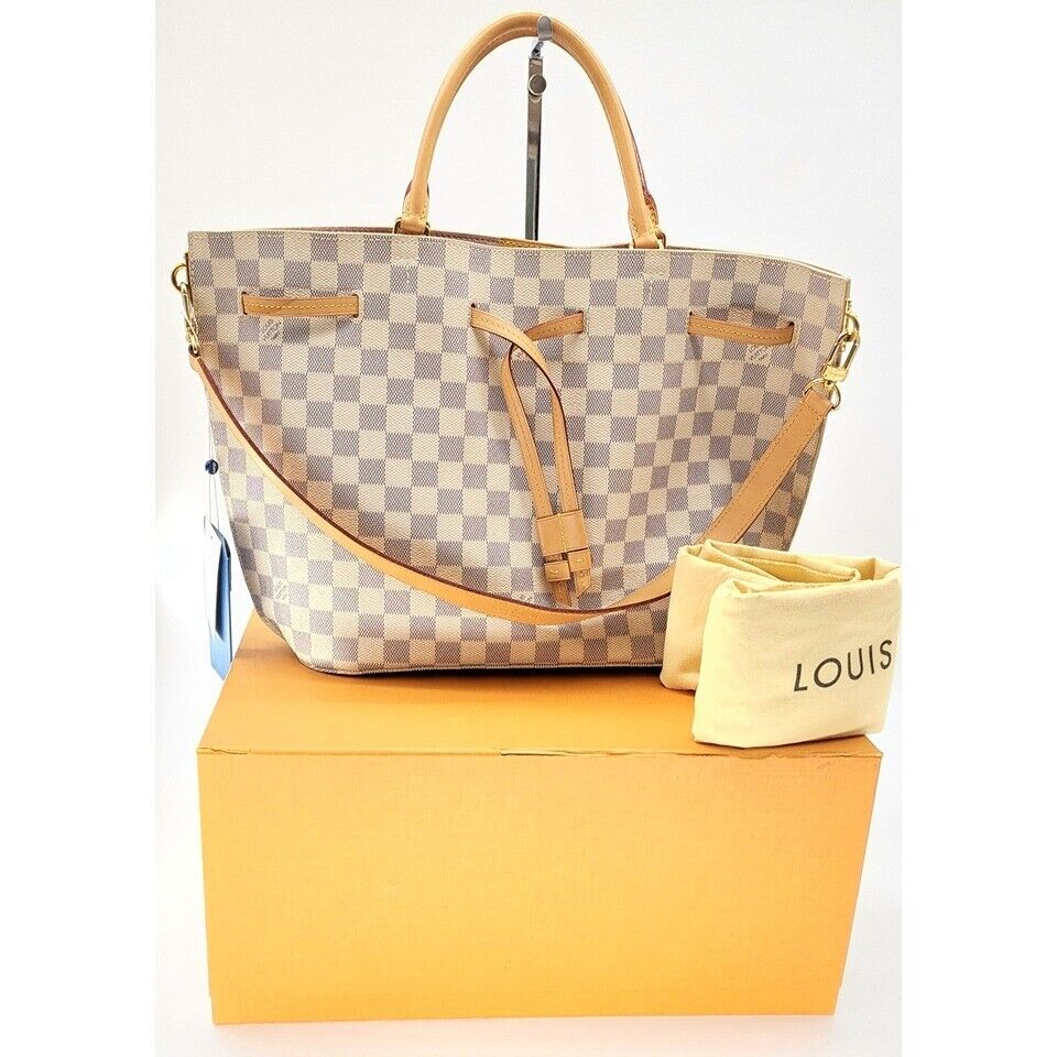 Louis Vuitton, Bags, Louis Vuitton Girolata Damier Azur Canvas Shoulder  Bag Super Mint Condition