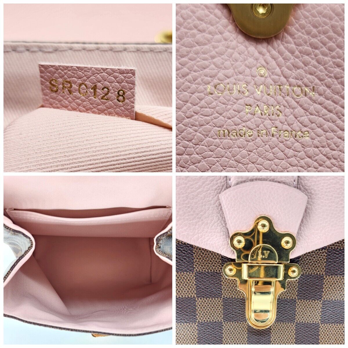 louis vuitton clapton backpack pink Louis Vuitton Clapton Backpack in Damier Ebene Canvas