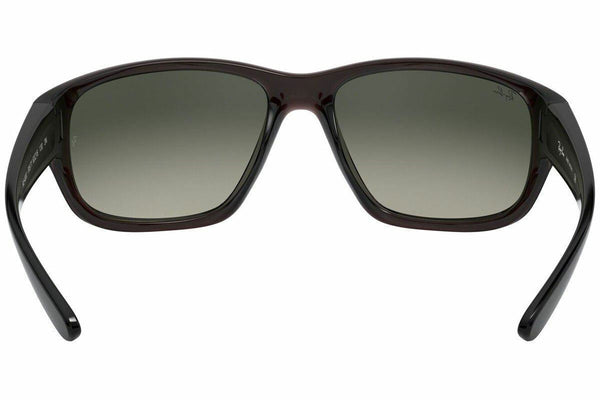 Ray-Ban RB4300 705/71 Men's Sunglasses in Transparent Black Frame w/Grey lens