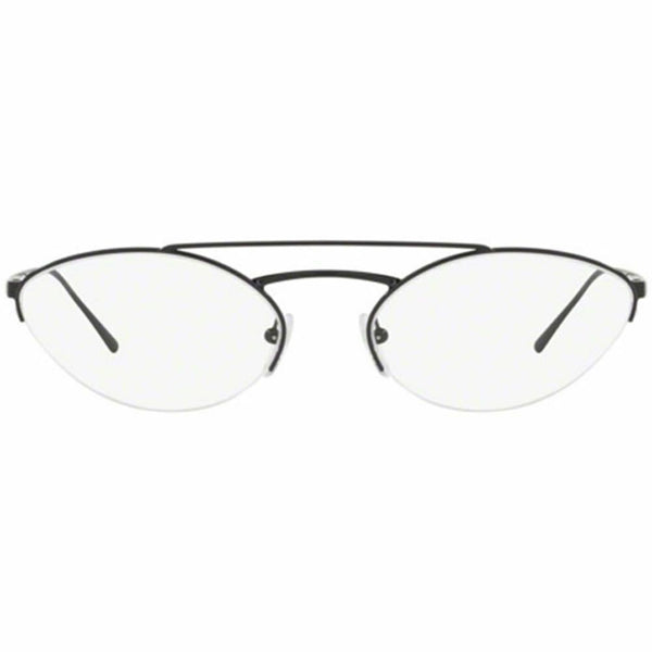 Authentic Prada Oval Women's Eyeglasses Black Frame w/Demo Lens PR62VV 1AB1O1