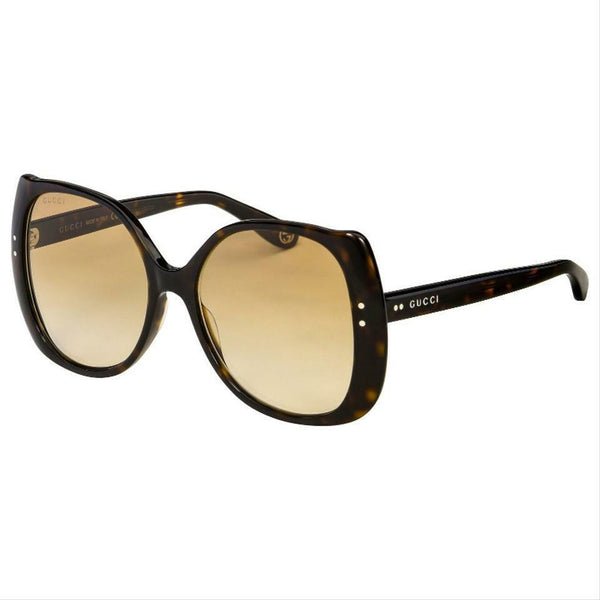 Gucci GG0472S 002 Butterfly Brown Women Sunglasses