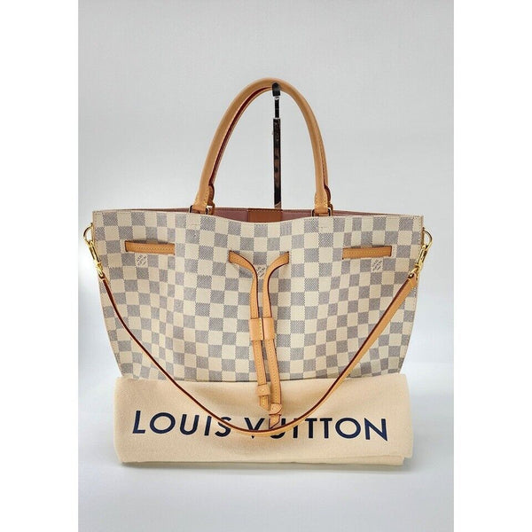 Louis Vuitton Girolata Shoulder Bag in Damier Azur Canvas | Like New Condition