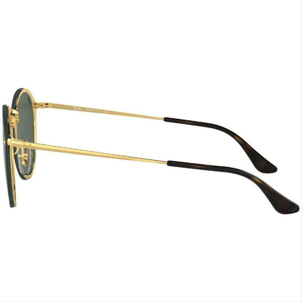 Ray-Ban RB3574N 001/71 59-14 Blaze Round Sunglasses - Gold/Green Classic