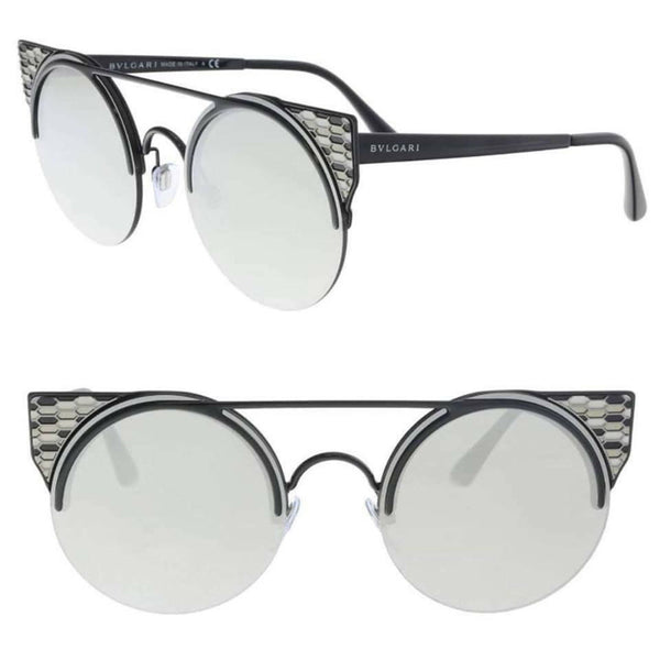 Bvlgari Women's Sunglasses W/Grey Silver Mirrored Lens BV6088-2396G-54