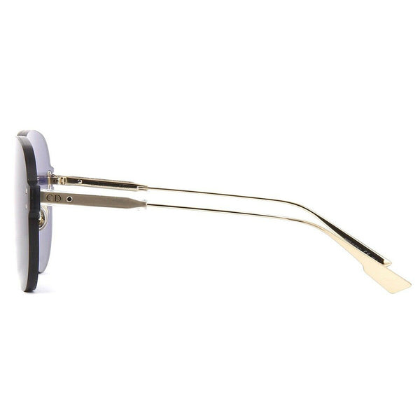 Dior Aviator Women's Sunglasses Gold w/Blue Lens DIORCOLORQUAKE3