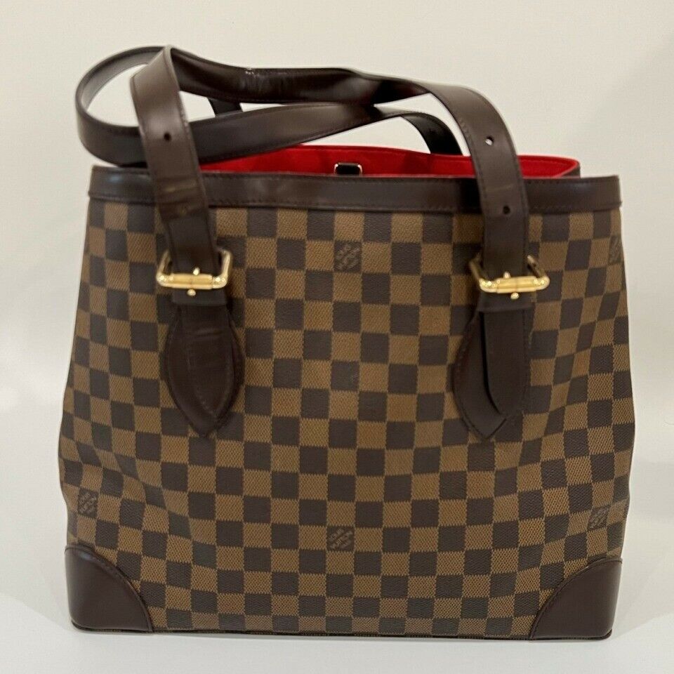 Authentic Louis Vuitton Trevi PM Damier Ebene Canvas Shoulder Tote Bag w/  Strap