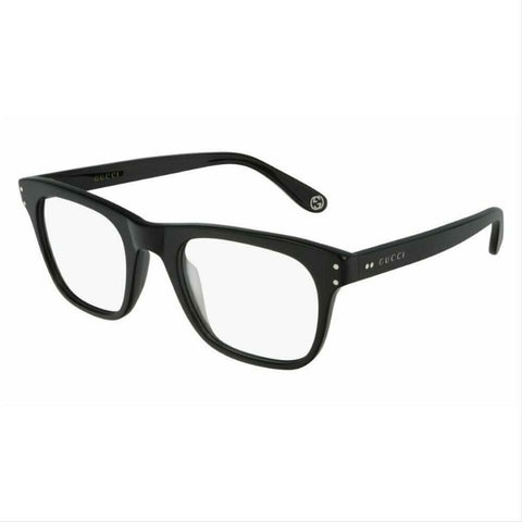 Gucci GG0476O 006 Rectangular black Demo lens Women Eyeglasses