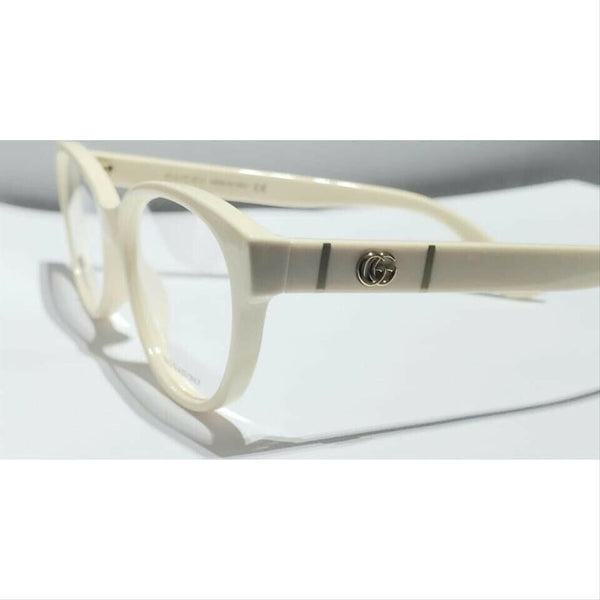 Gucci Women Cat-Eye Eyeglasses in Plastic Ivory Frame w/Demo Lens GG0633O 004