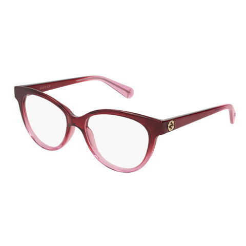 Gucci Women Oversized Eyeglasses in Red Frame w/Demo Lens GG373O 005