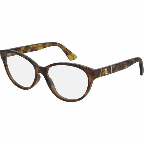 New Authentic Gucci Cat Eye Women's Eyeglasses Havana W/Demo Lens GG0633O 002
