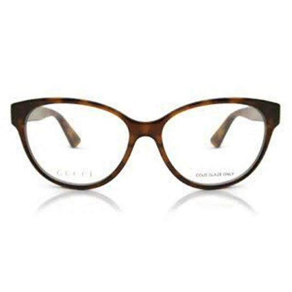 New Authentic Gucci Cat Eye Women's Eyeglasses Havana W/Demo Lens GG0633O 002
